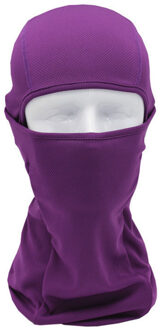 Outdoor Ski Motorfiets Fietsen Bivakmuts Lycra Volgelaatsmasker Hals Ultra Dunne Mannen Helm paars