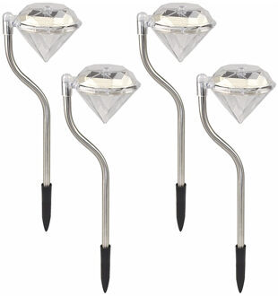 Outdoor Solar Gazon Lamp Waterdicht IP65 Led Spot Light Tuin Pathway Rvs Solar Landschap Verlichting 1stk veelkleurig