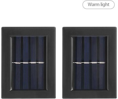 Outdoor Solar Lampen Solar Tuin Waterdichte Wandlamp Licht Up En Down Tuin Decoratieve Wandlamp Straat Lampen Thuis Trap lamp warm licht
