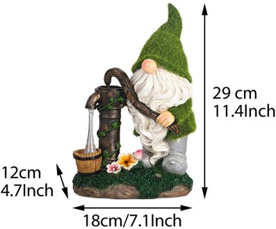 Outdoor Solar Tuin Hars Ornamenten Creatieve Dwerg Confucianistische Standbeeld Tuin Decoratie Figuras Decorativas Bureau Accessoires