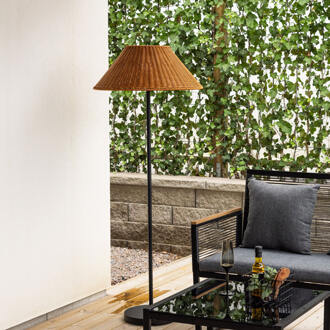 Outdoor Solar Vloerlamp 'Tamella' 150cm, kleur Bruin