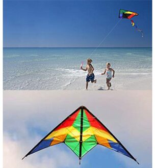 Outdoor Speelgoed Grote Delta Vliegers Staarten Met Handvat Voor Kinderen Vliegers Nylon Ripstop Albatros Kite Fabriek