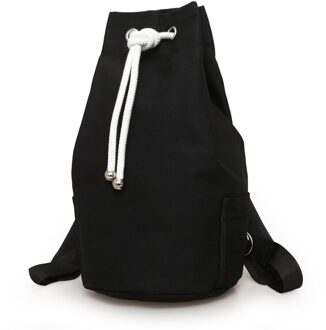 Outdoor Sport Basketbal Zak Canvas Grote Capaciteit Emmer Voetbal Ballen Pack Zwart Mens Rugzak J761420