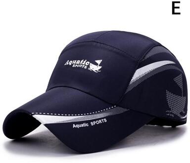 Outdoor Sport Cap Casual Mode Vrije Tijd Hoed Eenvoudige Zonnebrandcrème Zomer Hoed Waterdichte Baseball Cap marine blauw