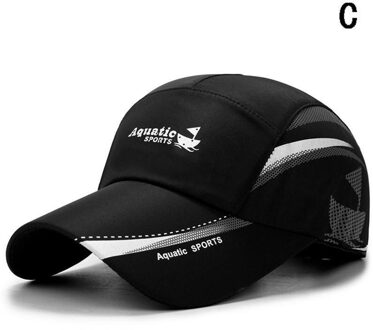Outdoor Sport Cap Casual Mode Vrije Tijd Hoed Eenvoudige Zonnebrandcrème Zomer Hoed Waterdichte Baseball Cap zwart