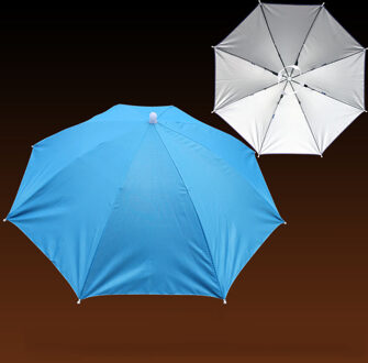 Outdoor Sport Cap Opvouwbare Parasol Hoed Golf Camping Wandelen Hoofddeksels Cap Zonnebrandcrème Schaduw Hoofd Hoeden Vissen Cap lucht blauw
