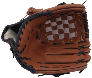 Outdoor Sport Honkbal Handschoen Softbal Praktijk Apparatuur Grootte 9.5/10.5/11.5/12.5 Linkerhand Voor Volwassen Man vrouw Training bruin (12.5)