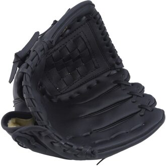 Outdoor Sport Honkbal Handschoen Softbal Praktijk Apparatuur Grootte 9.5/10.5/11.5/12.5 Linkerhand Voor Volwassen Man vrouw Training zwart (10.5)