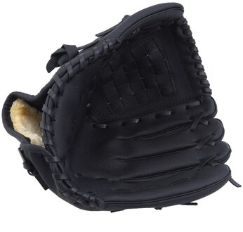 Outdoor Sport Honkbal Handschoen Softbal Praktijk Apparatuur Grootte 9.5/10.5/11.5/12.5 Linkerhand Voor Volwassen Man vrouw Training zwart (11.5)