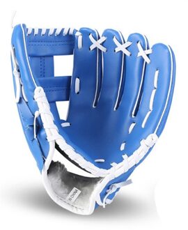 Outdoor Sport Honkbal Handschoen Softbal Praktijk Apparatuur Size Voor Volwassen Kinderen 10.5/11.5/12.5 Linkerhand blauw / 10.5 inches
