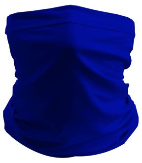 Outdoor Sport Naadloze Bandana Neck Tube Ademend Motorfiets Fietsen Bivakmuts Hoofdband Masker Wandelen Vissen Sjaal Effen Kleur donker blauw