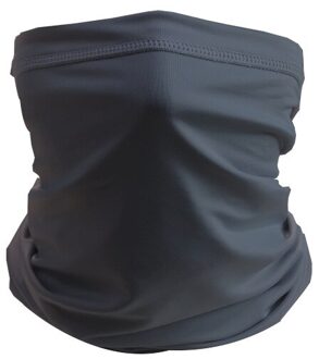 Outdoor Sport Naadloze Bandana Neck Tube Ademend Motorfiets Fietsen Bivakmuts Hoofdband Masker Wandelen Vissen Sjaal Effen Kleur donker grijs
