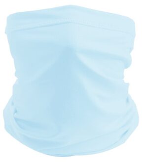 Outdoor Sport Naadloze Bandana Neck Tube Ademend Motorfiets Fietsen Bivakmuts Hoofdband Masker Wandelen Vissen Sjaal Effen Kleur licht blauw