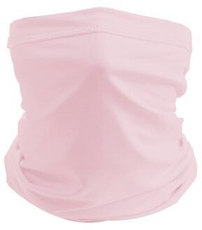 Outdoor Sport Naadloze Bandana Neck Tube Ademend Motorfiets Fietsen Bivakmuts Hoofdband Masker Wandelen Vissen Sjaal Effen Kleur roze