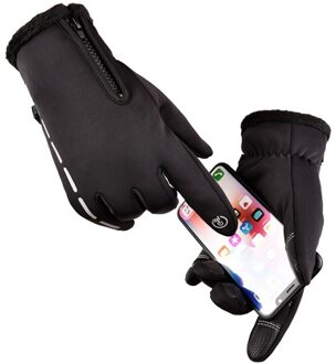 Outdoor Sport Rijden Klimmen Skiën Winddicht Waterdichte Warme Fleece Handschoenen Touch Screen Volledige Vinger Handschoenen Fiets Handschoen