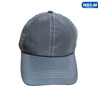 Outdoor Sport Silver Grey Reflecterende Nacht Lichtgevende Running Cap Zachte Stof Eend Tong Punk Club Baseball Hoed Running Caps