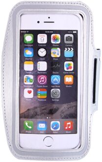 Outdoor Sport Telefoon Houder Armband Case Voor Samsung Gym Running Phone Bag Arm Band Case Telefoon Houder Voor Iphone 4 "-5" Iphone grijs