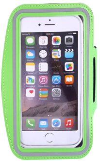 Outdoor Sport Telefoon Houder Armband Case Voor Samsung Gym Running Phone Bag Arm Band Case Telefoon Houder Voor Iphone 4 "-5" Iphone groen
