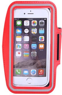 Outdoor Sport Telefoon Houder Armband Case Voor Samsung Gym Running Phone Bag Arm Band Case Telefoon Houder Voor Iphone 4 "-5" Iphone rood