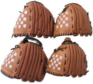 Outdoor Sport Twee Kleuren Baseball Handschoen Trein Softbal Praktijk Apparatuur Size Linkerhand Voor Volwassen Mannen Vrouwen bruin / 81cm)