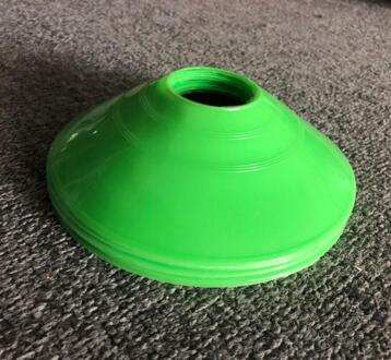 Outdoor Sport Voetbal Rugby Speed Training Disc Cone Cross Track Ruimte Marker Inline Schaatsen Cross Speed Training 5Pcs groen