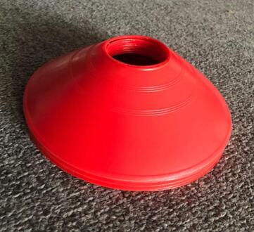 Outdoor Sport Voetbal Rugby Speed Training Disc Cone Cross Track Ruimte Marker Inline Schaatsen Cross Speed Training 5Pcs rood