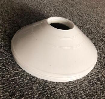 Outdoor Sport Voetbal Rugby Speed Training Disc Cone Cross Track Ruimte Marker Inline Schaatsen Cross Speed Training 5Pcs wit