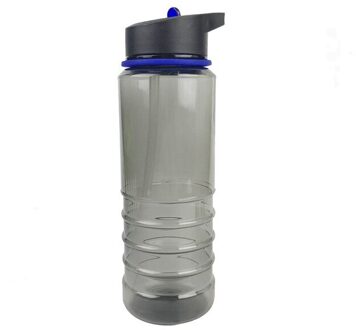 Outdoor Sport Water Fles 800Ml Herbruikbare Fles Met Flip Stro Lekvrij Running Fitness Water Cup Voor Gym Werk Outdoor blauw