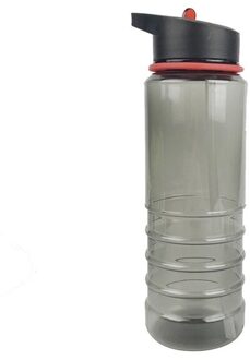 Outdoor Sport Water Fles 800Ml Herbruikbare Fles Met Flip Stro Lekvrij Running Fitness Water Cup Voor Gym Werk Outdoor rood