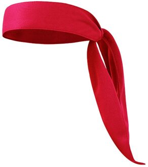 Outdoor Sport Zweetband Haarband Tennis Running Effen Kleur Piraat Hoofdband Unisex Workout Fietsen Hoofdband rood