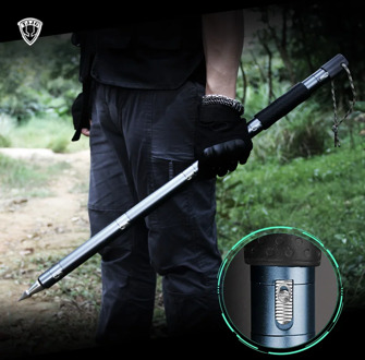 Outdoor Survival Self defense stick Defense Tactical Trekking pole Stinger Multifunctional Climbing camping hiking walking cane