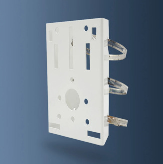 Outdoor Thickened CCTV Surveillance Camera Pole Mount for Hikvision AHD IP Cameras Pole Support Bracket with Mounting hoop