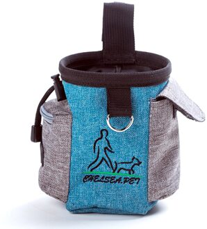 Outdoor Training Hond Snack Zak Draagbare Hond Voedsel Zak Sterke Slijtvastheid Grote Capaciteit Duurzaam Puppy Snack Aas Taille Emmer blauw