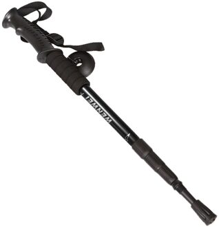 Outdoor Trekking Klimmen Anti Shock Wandelen Wandelen Trekking Trail Polen Stok Verstelbare Canes 4-Secties Wandelen Accessoires # G4 zwart