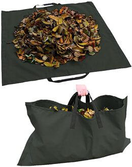 Outdoor Tuin Blad Opbergtas Recyclebaar Oxfold Doek Tote Trash Handige Vuilniszak Tuinieren Levert Bolso Grande zwart