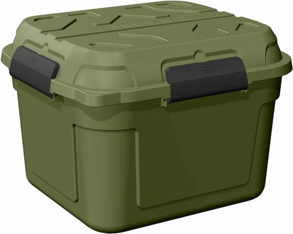 outdoor/tuin opberg box - waterdicht - groen - 90 liter - 60 x 53 x 43 cm - kunststof