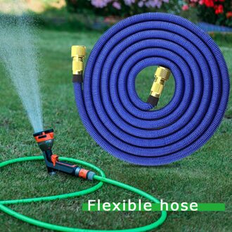 Outdoor Tuin Watering Hose Expandable Wasstraat Telescopische Magic Tuinslang Voor Tuin En Groente Patch Druppelirrigatie Set 125ft / Rood
