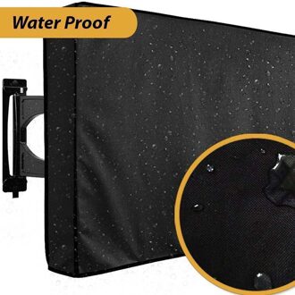 Outdoor Tv Scherm Stofdicht Waterdicht Cover Set Cover Oxford Zwart Televisie Case Tv 22 ''Tot 70'' inch 190*260cm