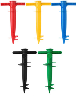 Outdoor Umbrella Base Adjustable Plastic Sun Beach Patio Umbrella Sand Ground Fixing Tools Anchor Stand Spike Auger Keep Holder
