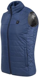 Outdoor Usb Infrarood Verwarming Vest Jas Winter Koolstofvezel Elektrische Verwarming Usb Mouwloos Vest Winter Verwarmd Outdoor Jas Blauw / XXXL