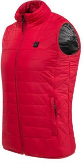 Outdoor Usb Infrarood Verwarming Vest Jas Winter Koolstofvezel Elektrische Verwarming Usb Mouwloos Vest Winter Verwarmd Outdoor Jas Rood / M