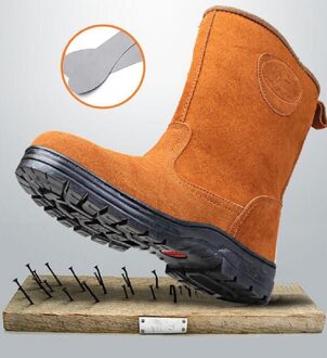 Outdoor Veiligheid Sneakersteel Neus Veiligheid Werkschoenen Mannen Outdoor Anti-Slip Staal Punctie Proof Constructie Veiligheid Laarzen Schoenen 40