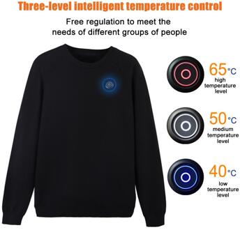 Outdoor Verwarming Trui Usb Elektrische Intelligente Warm Sweatshirt Koolstofvezel Verwarmde Jas Voor Zowel Mannen En Vrouwen XL