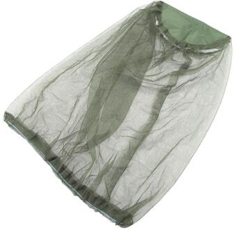 Outdoor Vissen Cap Midge Mosquito Insect Hoed Vissen Hoed Bug Mesh Head Netto Gezicht Protector Travel Camping Cap Hoeden Groen