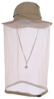 Outdoor Vissen Cap Midge Mosquito Insect Hoed Vissen Hoed Bug Mesh Head Netto Gezicht Protector Travel Camping Cap Hoeden khaki