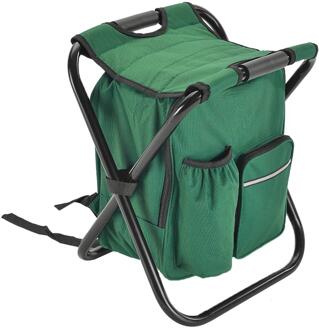 Outdoor Vissen Stoel Zak Folding Camping Kruk Draagbare Rugzak Cooler Geïsoleerde Picknick Tas Wandelen Zetel Tafel Zak Beer 150KG A groen