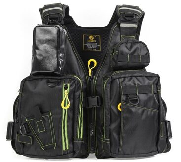 Outdoor Vissen Vest Zeilen Reddingsvest Vest Ademend Drijvende Verstelbare Outdoor Sport Leven Veiligheid Jas Zwemmen Pesca geel