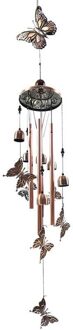 Outdoor Vlinder Windgong Yard Tuin Metalen Buizen Bells Windchime Muur Opknoping Patio Yard Garde Decor Windgong