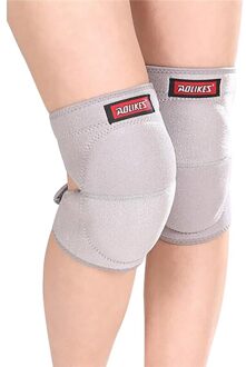 Outdoor Voetbal Running Antislip Kniebeschermers Dikke Spons Warm Knie Protectors Volleybal Kniebeschermers Kniebeschermers Voor Dansen a40 licht grijs / M