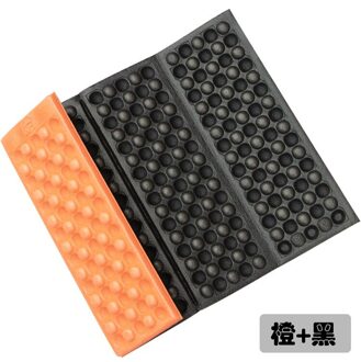 Outdoor Wandelen Picknick Camping Zetel Matten Vouwen Draagbare Kussen Strand Vochtbestendige Kussen Matras Pad Camping Mat oranje zwart